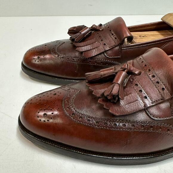 NEW HEELS Crockett & Jones x Brooks Brothers Tassel Loafer Wingtip England 9 C